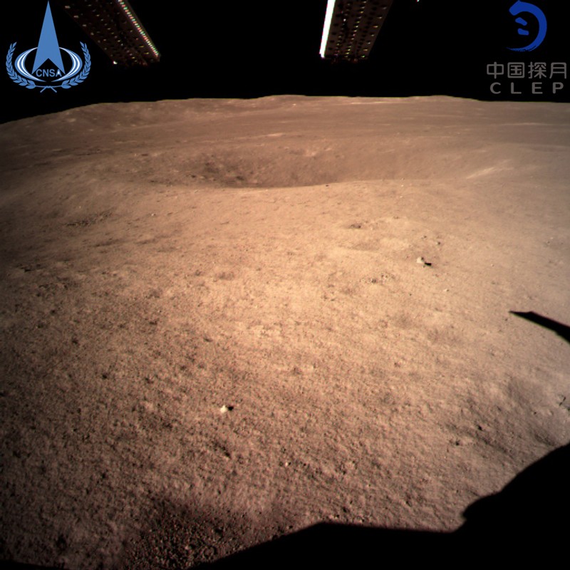 First image of the moon's far side taken by China's Chang'e-4 probe