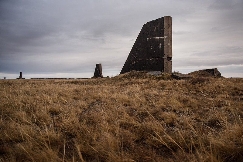 Concrete âgeeseâ that held monitoring equipment still stand at the Semipalatinsk Test Site