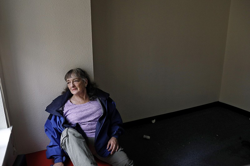 Maria Haverstock poses for a portrait in the SRO building.